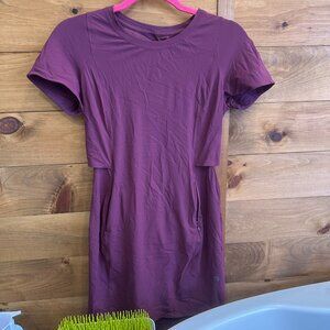 Lululemon &go Endeavor Dress in Red Grape
